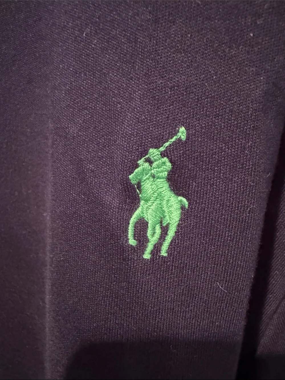 Polo by Ralph Lauren Navy and White Zip-Up Sweater
